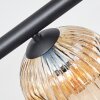 Ripoll Plafonnier, Boule lumineuse Ambre, 8 lumières