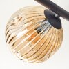 Ripoll Plafonnier, Boule lumineuse Ambre, Clair, Fumé, 5 lumières