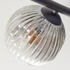 Ripoll Plafonnier, Boule lumineuse Ambre, Clair, Fumé, 5 lumières