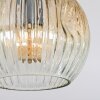 Ripoll Plafonnier, Boule lumineuse Ambre, Clair, Fumé, 5 lumières