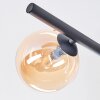 Chehalis Plafonnier, Boule lumineuse Ambre, 5 lumières
