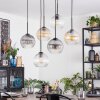 Koyoto Suspension, Boule lumineuse, Suspension Ambre, Clair, Fumé, 6 lumières