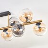 Koyoto Plafonnier, Boule lumineuse Or, Noir, 10 lumières