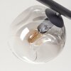 Ripoll Plafonnier, Boule lumineuse Ambre, Clair, Fumé, 5 lumières