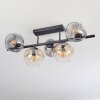 Ripoll Plafonnier, Boule lumineuse Ambre, Clair, Fumé, 5 lumières