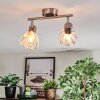 Saire Plafonnier, Spot de plafond Chrome, Nickel mat, 2 lumières