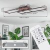 Brina Plafonnier LED Brun, 1 lumière, Télécommandes