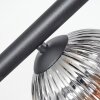 Koyoto Plafonnier, Boule lumineuse Clair, Fumé, 8 lumières