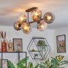 Koyoto Plafonnier, Boule lumineuse Clair, Fumé, 8 lumières