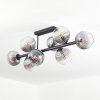 Koyoto Plafonnier, Boule lumineuse Clair, Fumé, 8 lumières