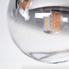 Chehalis Plafonnier, Boule lumineuse Ambre, Clair, Fumé, 5 lumières