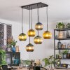 Koyoto Suspension, Boule lumineuse, Suspension Bleu, Or, Vert, 6 lumières