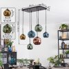 Ripoll Suspension, Boule lumineuse, Suspension Bleu, Or, Vert, Cuivré, 6 lumières