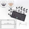 Koyoto Suspension, Boule lumineuse, Suspension Ambre, Clair, Fumé, 6 lumières