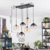Koyoto Suspension, Boule lumineuse, Suspension Ambre, Clair, Fumé, 6 lumières