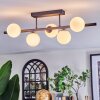Chehalis Plafonnier, Boule lumineuse Blanc, 5 lumières