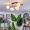Chehalis Plafonnier, Boule lumineuse Blanc, 5 lumières