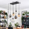 Gastor Suspension, Boule lumineuse, Suspension Ambre, Clair, Fumé, 6 lumières