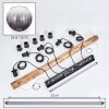 Koyoto Suspension, Boule lumineuse, Suspension Écru, Noir, 5 lumières