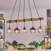 Koyoto Suspension, Boule lumineuse, Suspension Écru, Noir, 5 lumières