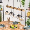 Koyoto Suspension, Boule lumineuse, Suspension Écru, Noir, 5 lumières