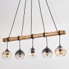 Koyoto Suspension, Boule lumineuse, Suspension Écru, Noir, 5 lumières