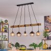 Koyoto Suspension, Boule lumineuse, Suspension Écru, Noir, 5 lumières