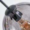 Koyoto Suspension, Boule lumineuse, Suspension Ambre, Fumé, 6 lumières