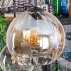 Koyoto Suspension, Boule lumineuse, Suspension Ambre, Clair, Fumé, 6 lumières