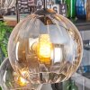 Koyoto Suspension, Boule lumineuse, Suspension Ambre, Clair, Fumé, 6 lumières