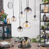 Koyoto Suspension, Boule lumineuse, Suspension Ambre, Clair, Fumé, 6 lumières