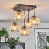 Ripoll Plafonnier, Boule lumineuse Ambre, Clair, 5 lumières