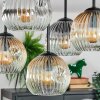 Ripoll Plafonnier, Boule lumineuse Ambre, Clair, Fumé, 5 lumières