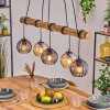 Koyoto Suspension, Boule lumineuse, Suspension Écru, Noir, 5 lumières