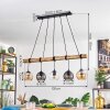 Koyoto Suspension, Boule lumineuse, Suspension Écru, Noir, 5 lumières