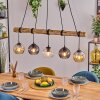 Koyoto Suspension, Boule lumineuse, Suspension Écru, Noir, 5 lumières