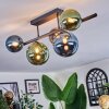Chehalis Plafonnier, Boule lumineuse Bleu, Vert, Cuivré, 5 lumières