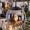 Gastor Suspension, Boule lumineuse, Suspension Ambre, Fumé, 6 lumières