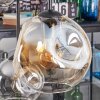 Ripoll Suspension, Boule lumineuse, Suspension Ambre, Clair, Fumé, 6 lumières