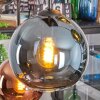 Koyoto Suspension, Boule lumineuse, Suspension Bleu, Or, Vert, Cuivré, 6 lumières