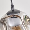 Ripoll Suspension, Boule lumineuse, Suspension Écru, Noir, 5 lumières