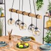 Ripoll Suspension, Boule lumineuse, Suspension Écru, Noir, 5 lumières