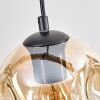 Ripoll Suspension, Boule lumineuse, Suspension Écru, Noir, 5 lumières