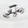 Koyoto Plafonnier, Boule lumineuse Clair, Fumé, 6 lumières