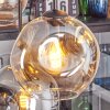 Ripoll Suspension, Boule lumineuse, Suspension Ambre, Clair, Fumé, 6 lumières