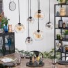 Ripoll Suspension, Boule lumineuse, Suspension Ambre, Clair, Fumé, 6 lumières