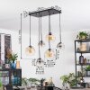 Ripoll Suspension, Boule lumineuse, Suspension Ambre, Clair, Fumé, 6 lumières