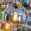 Koyoto Suspension, Boule lumineuse, Suspension Bleu, Or, Vert, Clair, Cuivré, 6 lumières