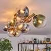 Gastor Plafonnier, Boule lumineuse Or, Noir, 10 lumières