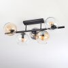 Koyoto Plafonnier, Boule lumineuse Noir, 5 lumières